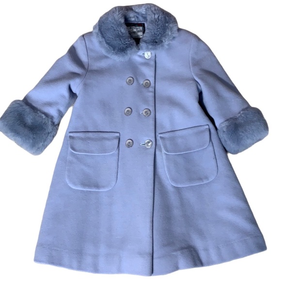 Rothschild Other - Rothschild Little Girl Faux Fur Periwinkle Coat.